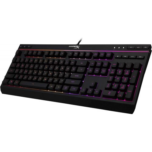  [아마존베스트]HyperX Alloy Core RGB  Membrane Gaming Keyboard, Comfortable Quiet Silent Keys with RGB LED Lighting Effects, Spill Resistant, Dedicated Media Keys, Compatible with Windows 10/8.1