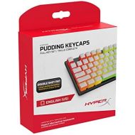 [아마존베스트]HyperX Pudding Keycaps - Double Shot PBT Keycap Set with Translucent Layer, for Mechanical Keyboards, Full 104 Key Set, OEM Profile, English (US) Layout - White