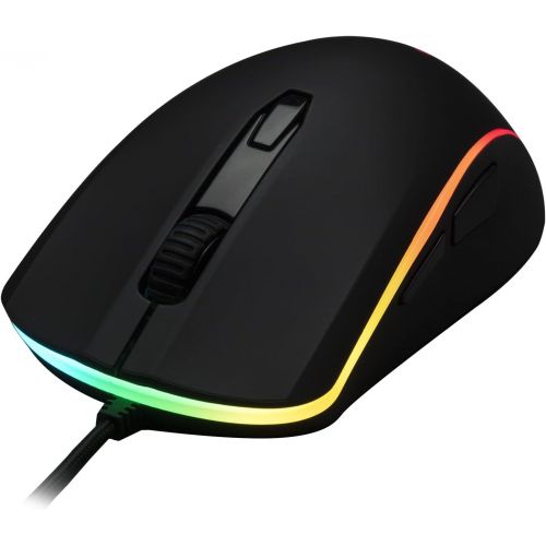  [아마존베스트]HyperX Pulsefire Surge - RGB Wired Optical Gaming Mouse, Pixart 3389 Sensor up to 16000 DPI, Ergonomic, 6 Programmable Buttons, Compatible with Windows 10/8.1/8/7 - Black