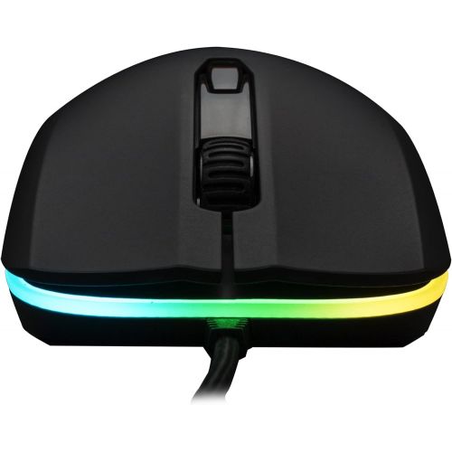  [아마존베스트]HyperX Pulsefire Surge - RGB Wired Optical Gaming Mouse, Pixart 3389 Sensor up to 16000 DPI, Ergonomic, 6 Programmable Buttons, Compatible with Windows 10/8.1/8/7 - Black