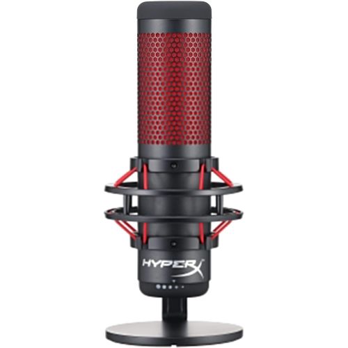  [아마존베스트]HyperX QuadCast - USB Condenser Gaming Microphone, for PC, PS4 and Mac, Anti-Vibration Shock Mount, Four Polar patterns, Pop Filter, Gain Control, Podcasts, Twitch, YouTube, Discor