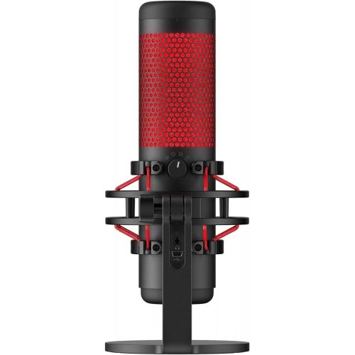  [아마존베스트]HyperX QuadCast - USB Condenser Gaming Microphone, for PC, PS4 and Mac, Anti-Vibration Shock Mount, Four Polar patterns, Pop Filter, Gain Control, Podcasts, Twitch, YouTube, Discor