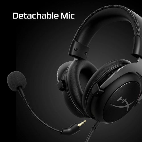  [아마존베스트]HyperX Cloud II - Gaming Headset, 7.1 Surround Sound, Memory Foam Ear Pads, Durable Aluminum Frame, Detachable Microphone, Works with PC, PS4, Xbox One - Gun Metal