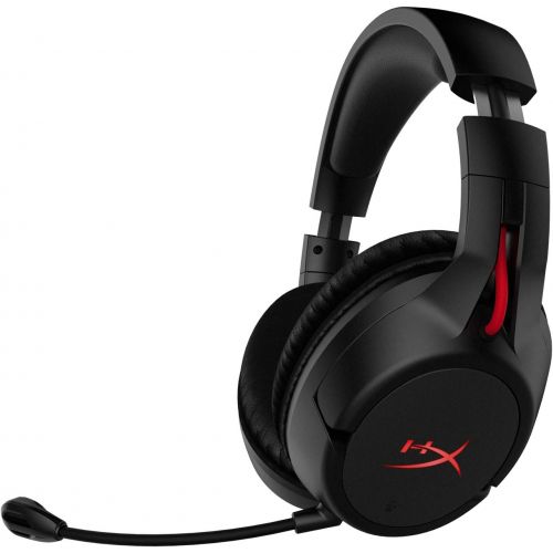  [아마존베스트]HyperX Cloud Flight - Wireless Gaming Headset, with Long Lasting Battery Upto 30 hours of Use, Detachable Noise Cancelling Microphone, Red LED Light, Bass, Comfortable Memory Foam,