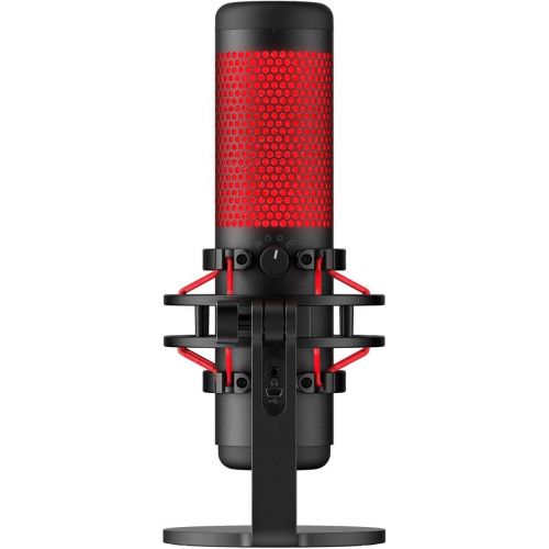  [아마존베스트]Newest HyperX - QuadCast USB Multi-Pattern Electret Condenser Microphone | 2020 Edition | For PS4, PC and Mac | Pop Filter | Anti-Vibration Shock Mount | | Red - Black | With KWALI