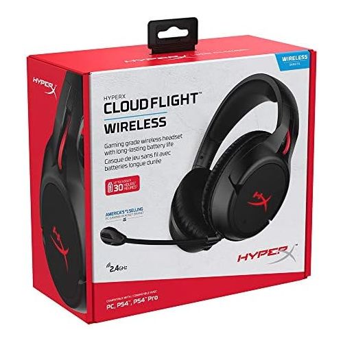  [아마존베스트]HyperX HX-HSCF-BK / EM Cloud Flight - Wireless Gaming Headphone