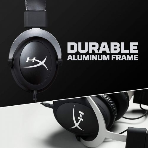  HyperX CloudX - Gaming Headset  Official Xbox Licensed Headset with Detachable mic  BlackSilver  Xbox One, PC, PUBG, Fortnite (HX-HS5CX-SR)