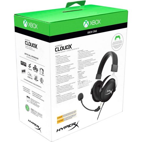  HyperX CloudX - Gaming Headset  Official Xbox Licensed Headset with Detachable mic  BlackSilver  Xbox One, PC, PUBG, Fortnite (HX-HS5CX-SR)