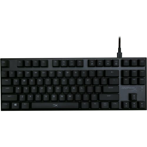  HyperX Alloy FPS Pro - Tenkeyless Mechanical Gaming Keyboard - 87-Key, Ultra-Compact Form Factor - Clicky - Cherry MX Blue - Red LED Backlit (HX-KB4BL1-USWW)