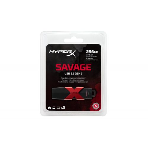  Kingston Digital HyperX Savage256GB USB 3.13.0 350MBs R, 250MBs W (HXS3256GB)