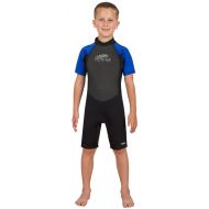 Hyperflex Access Childs Backzip Shorty Wetsuit - Warm, Comfortable Kids Springsuit with 4-Way Stretch Neoprene and SPF Protection - Adjustable Collar and Flat Lock Construction