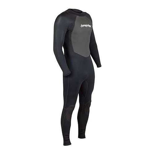  Hyperflex Access Men’s and Women’s Full Body 3mm Backzip Wetsuit - Warm 4-Way Stretch Neoprene - Adjustable Collar and Flat Lock Construction - High Performance 50+ UV SHIELD