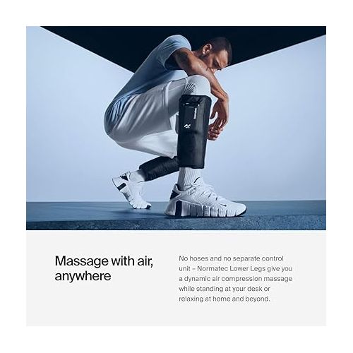  Hyperice Normatec Go Calf - Recovery System with Patented Dynamic Compression Massage Technology - Targeted Relief for Pain and Inflammation - FSA-HSA Approved