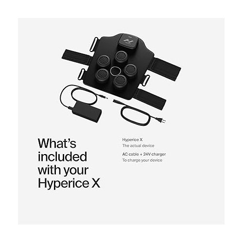  Hyperice X Knee Device - Advanced Heat and Cold Contrast Therapy - Pain and Inflammation Relief - Provides Increased Range of Motion - FSA/HSA Eligible