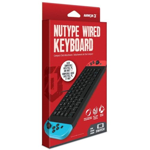  Armor3 M07375 NuType Wired Keyboard for Nintendo Switch