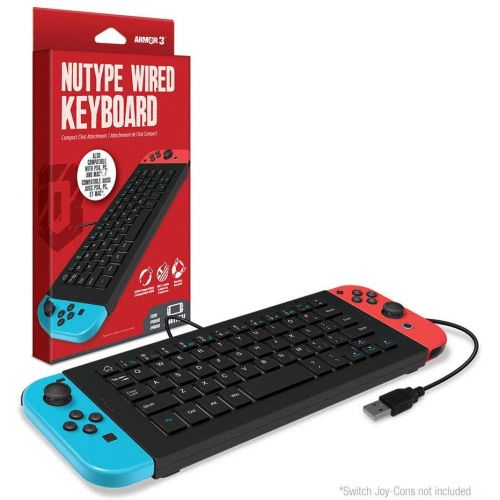  Armor3 M07375 NuType Wired Keyboard for Nintendo Switch