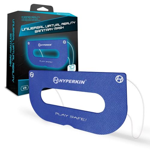  [아마존베스트]By Hyperkin Hyperkin Universal VR Sanitary Mask for HTC Vive/ PS VR/ Oculus Quest/ Oculus Rift/ Gear VR (Blue) (10-Pack)