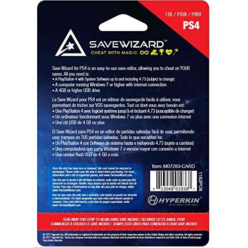  By      Hyperkin Hyperkin Save Wizard Save Editor for PS4 (Physical Version)