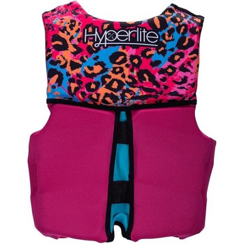  Hyperlite Indy CGA Girls Wakeboard Vest Pink/Black Sz S (50 to 75lbs)