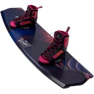 Hyperlite Eden Womens Wakeboard 125 W/Jinx Bindings Black/Blue (4-8.5)