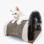 Hyue Cat Tunnel Topper Cat Tunnels for Indoor Cats Synergistic Play Cat Tube Toy, Anti-Shedding, Cat Scratcher, Ternary in One