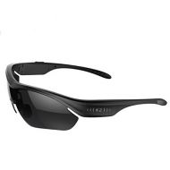 Hzhy Bluetooth Headset Glasses Smart Wear Men and Women Polarized Song Call Sunglasses Outdoor, Riding, Driving, Traveling, Running (Color : Black)