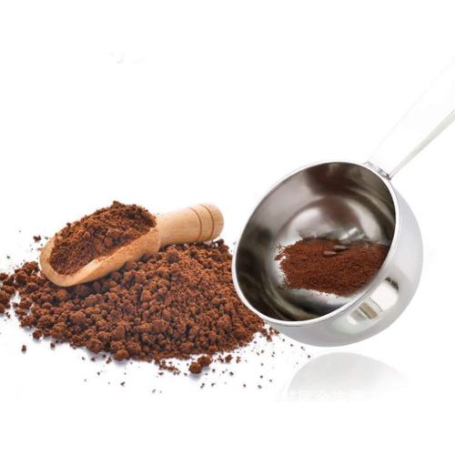  Hztyyier Coffee Scoop Dual Purpose Stainless Steel Multi Function Table Spoon for Espresso Scooper Measuring and Tamping (15ml)
