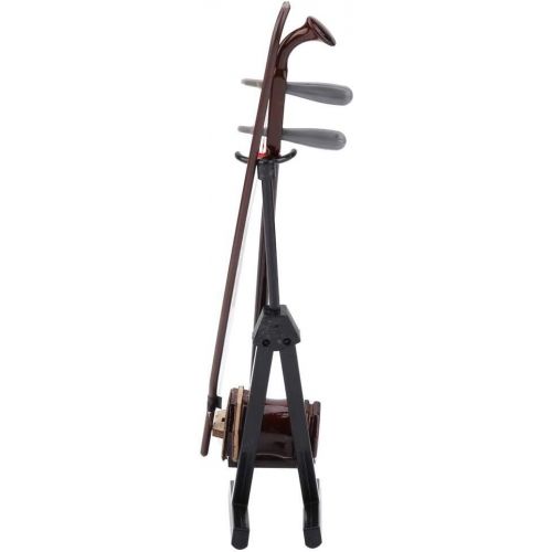  Hztyyier Miniature Wooden Erhu Model Mini Musical Instrument Dollhouse Ornaments Christmas Birthday Present Gift Home Dollhouse Decoration(15cm)