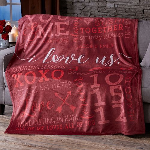  I Love Us 50-Inch x 60-Inch Fleece Blanket