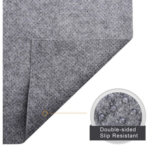  I FRMMY Newest Non Slip Area Gripper Rug Pad, Ultra Strong Anti-Slip Grip Pads, Thin Profile 0.06in Thick, Keep Your Rugs in Place (2 x 8)- Gray