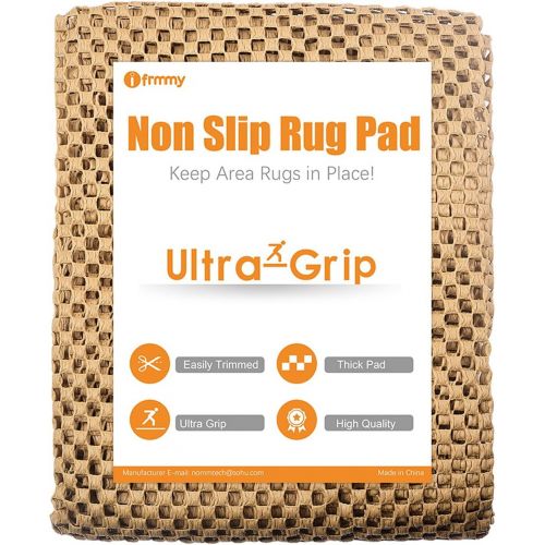  I FRMMY Premium Thick Non-Slip Area Rug Gripper Pad for Any Hard Surface Floor, Keeps Your Rugs in Place (5 x 8 ft)