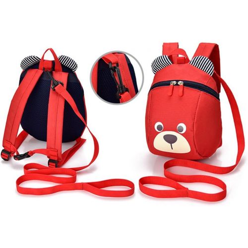  [아마존베스트]I IHAYNER Age 1-2Y Cute Bear Small Toddler Backpack With Leash Children Kids Backpack Bag for Boy Girl