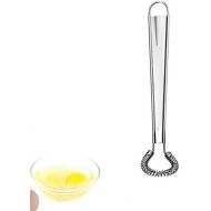 I Kito Stainless Steel Mini Spring Egg Beater Silicone Whisk Magic Hand Held Sauce Stirrer Blender Milk Frother Foamer Coffee Mixer (Steel Coil)