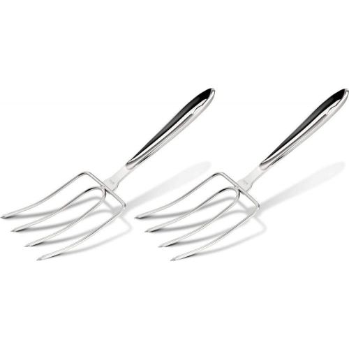  I Kito Stainless Steel Turkey Lifter,Set of 2 Heavy Roasted Turkey Meat Forks For Thanksgiving