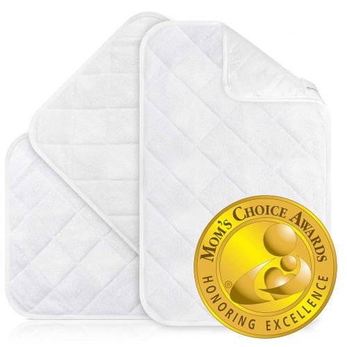  iLuvBamboo Changing Pad Liners  3 Pack  Waterproof, Portable, Extra Soft, Thicker, Longer & Wider Changing Table Cover  Reusable & Washable - Best Diaper Change Mat for Baby Gif