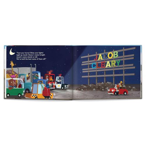  I See Me! Construction Trucks Diggers Book for Boys, Personalized Name Book for Kids