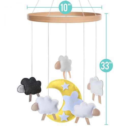  Baby Crib Mobile - Toys Perfect for Boys + Girls by i love bub (Baa Baa Black Sheep)