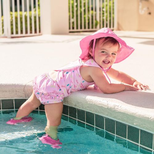  I play. i play. Baby & Toddler Girls Bow Tankini Swimsuit with Built-In Swim Diaper