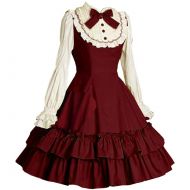 I-Youth Womens Long Sleeves Multi Layers Classic Sweet Lolita Dress