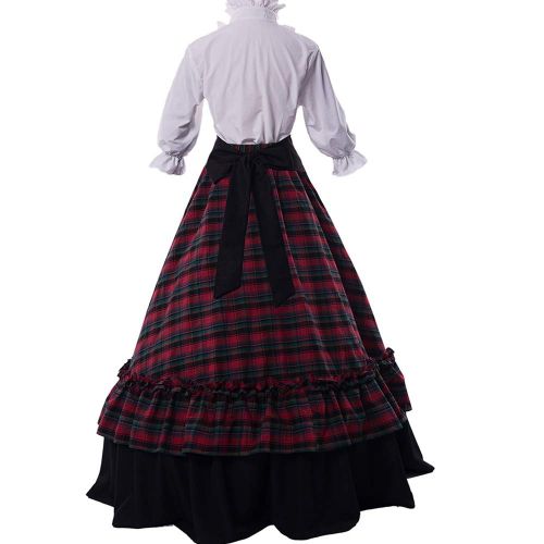  I-Youth Womens Victorian Rococo Dress Civil War Ball Gown Southern Belle Costumes