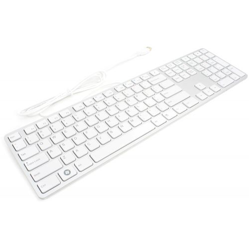  I-rocks I-Rocks White Aluminum X-Slim Keyboard for PC (KR-6402-WH)