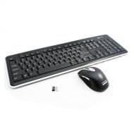 I-rocks I-Rocks RF-6577L-BK  Retro 2.4GHz Wireless Keyboard and Mouse Combo (Black)