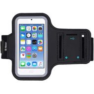 [아마존베스트]i2 Gear Running Exercise Armband for iPod Touch 7th, 6th and 5th Generation Devices with Reflective Border and Key Holder (Black)