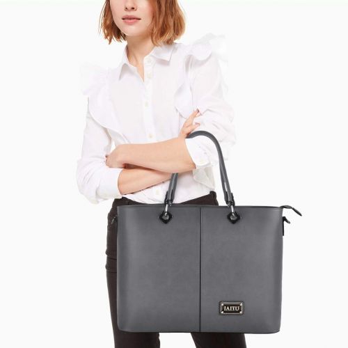  Laptop Bag, IAITU Multifunctional Briefcase Top Handle Tote Bag Womens Shoulder Bag for School Travel Office