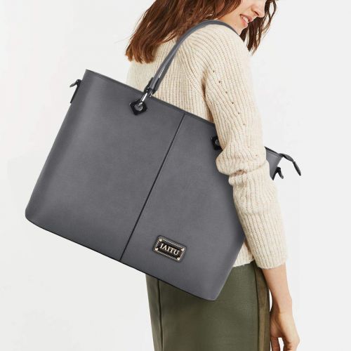  Laptop Bag, IAITU Multifunctional Briefcase Top Handle Tote Bag Womens Shoulder Bag for School Travel Office