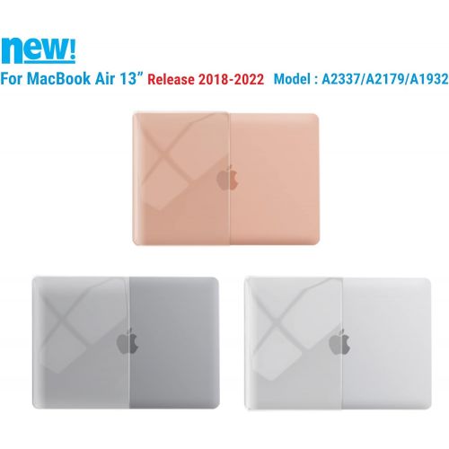  [아마존베스트]IBENZER New 2020 MacBook Air 13 inch Case M1 A2337 A2179 A1932, Hard Shell Case & Keyboard Cover & Screen Film for Apple Mac Air 13 Retina Display with Touch ID (2018-2020), Crysta