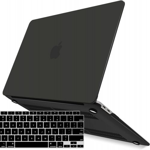  [아마존베스트]IBENZER New 2020 MacBook Air 13 inch Case M1 A2337 A2179 A1932 Plastic Hard Shell Case with Keyboard Cover for Apple Mac Air 13 Retina Display with Touch ID (2018-2020), Black, MMA