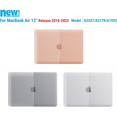  [아마존베스트]IBENZER New 2020 MacBook Air 13 inch Case M1 A2337 A2179 A1932 Plastic Hard Shell Case with Keyboard Cover for Apple Mac Air 13 Retina Display with Touch ID (2018-2020), Frost Clea