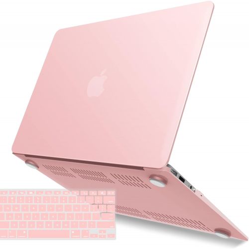  [아마존베스트]IBENZER Old Version (2010-2017 Release) MacBook Air 13 Inch Case (Models: A1466 / A1369), Plastic Hard Shell Case with Keyboard Cover for Apple Mac Air 13, Rose Quartz, A1301RQ+1