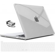 [아마존베스트]IBENZER New 2020 MacBook Pro 13 Inch Case M1 A2338 A2289 A2251 A2159 A1989 A1706 A1708, Hard Shell Case & Keyboard Cover & Type C for Apple Pro 13 Touch Bar(2020-2016), Crystal Cle